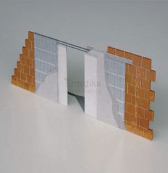 Stavební pouzdro do zdi 2050/2100/125 ABSOLUTE EVO Ermetika pro posuvné dveře 2-křídlé