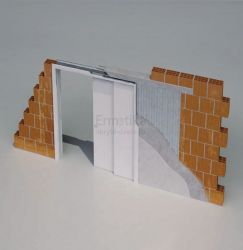 Stavební pouzdro do zdi 1550/1970/170 STAFFETTA Ermetika pro posuvné dveře 1-stranné